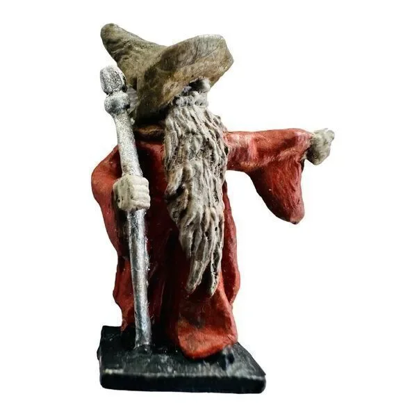 Wizard Merlin Sorcerer Armor Class 2 Miniature‎ Fantasy AD&D Hand Painted 1970's