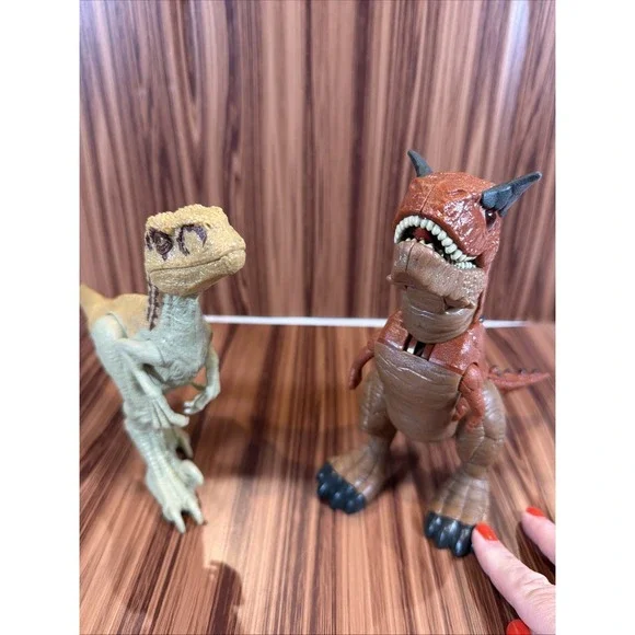 Jurassic Park Dinosaur Figure Lot Kenner Lost World & Jurassic World Raptor Toy
