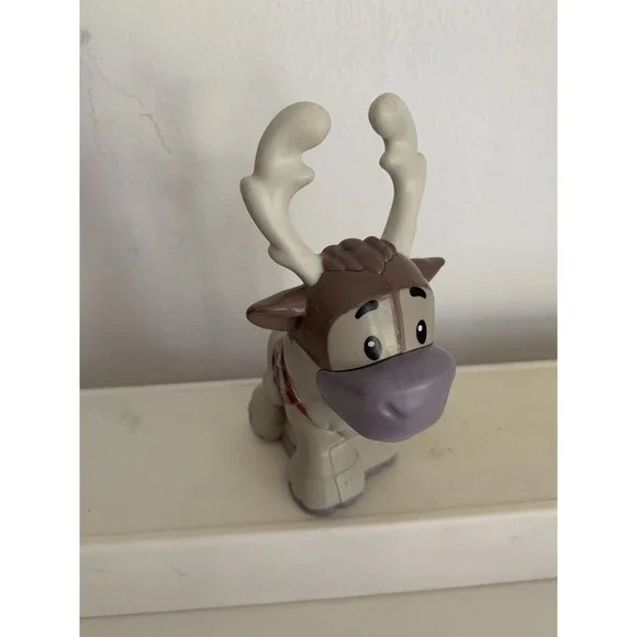 Fisher Price Little People Disney Frozen SVEN Reindeer Figure Tan & Purple