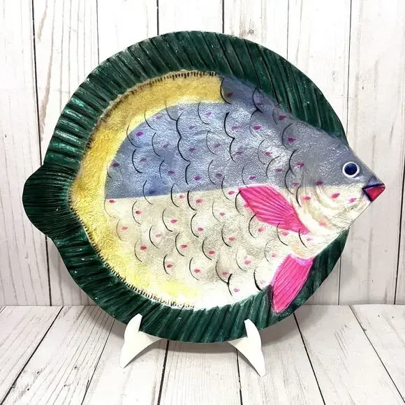 Studio Nova Philippines Island Fish Natural Kappa Shell Serveware Platter Dish