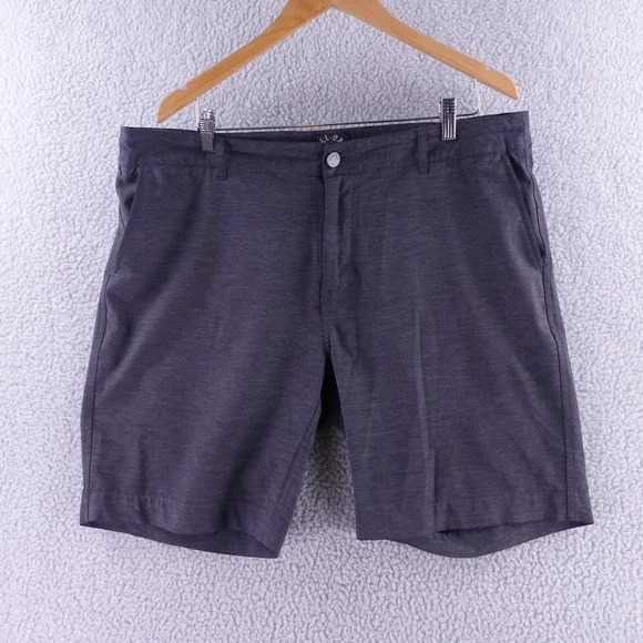 Faherty All Day Shorts Mens 36 Dark Gray Heather Hybrid Stretch Performance