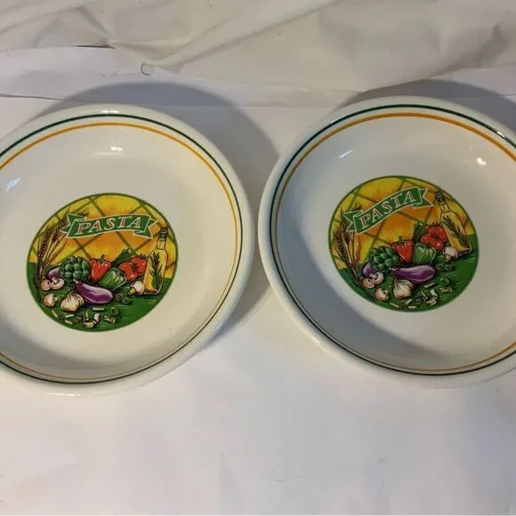 New Set 2 Vegetable by Himark PASTA BOWL 8 3/4