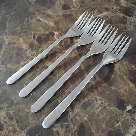 Ikea FORNUFT 4 Dinner Forks Stainless Steel Flatware