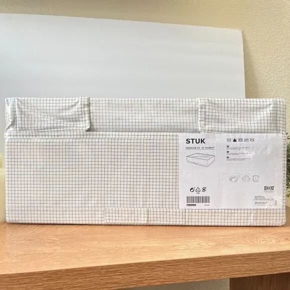New IKEA STUK Storage case, Black and White, 55x51x18cm