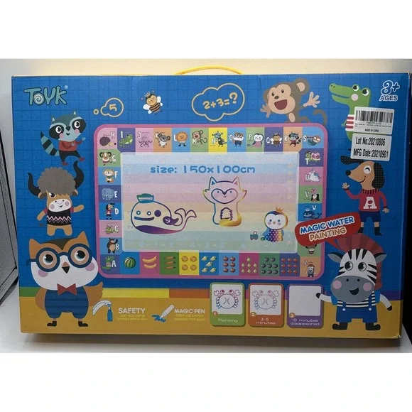 TOYK Magic‎ Water Painting Kit Mat Pen,Reusable Hand Eye Coordination  Pre-owned