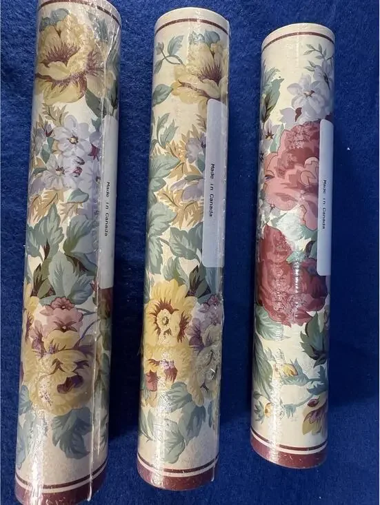 3 Rolls JCPenney ENGLISH ROSE-Rose Wallpaper Border 5 Yards Each Vintage Floral