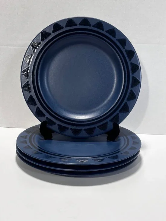 Pfaltzgraff Morning Light Stoneware Dinner Plates Set Of 4 VTG 90s Made In USA