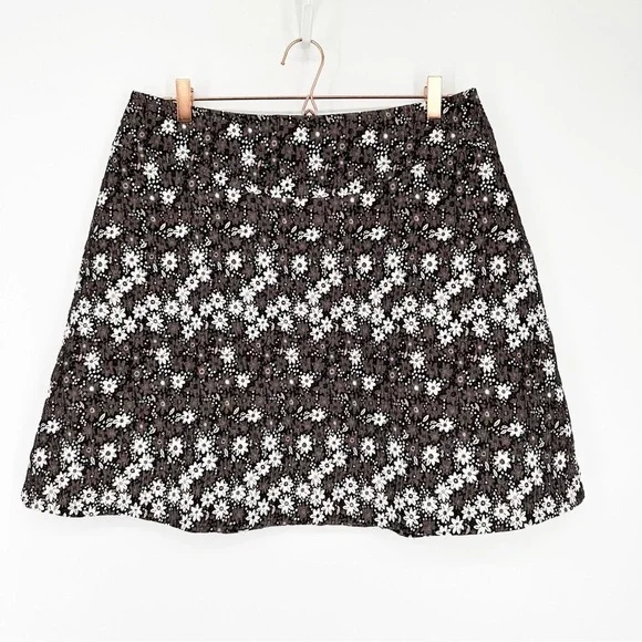 NWT Tuckernuck Floral Jacquard‎ A-Line Mini Skirt Size XL