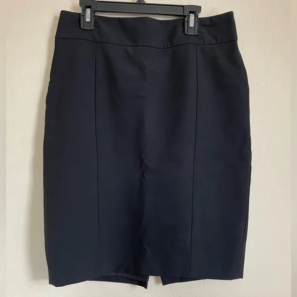 Ann Taylor Black Pencil Skirt Women Size 4 Office Career Work