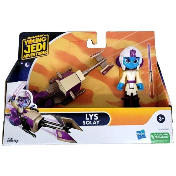 Star Wars Young Jedi Adventures Lys Solay‎ Action Figure with Speeder - Hasbro
