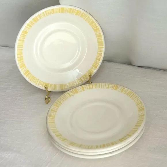 ALOX H.F. Coors Colors Co. Restaurant Ware Vintage Saucers