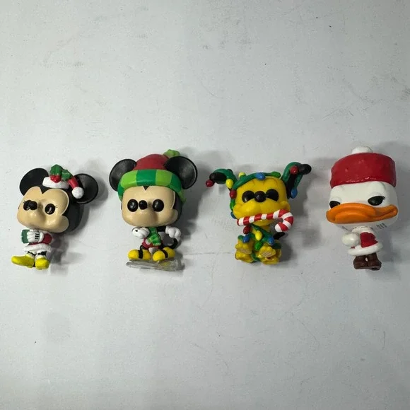 Funko Pop 2022 Mini Disney Holiday Mickey Minnie Pluto‎ Daisy Duck 4 Piece Lot