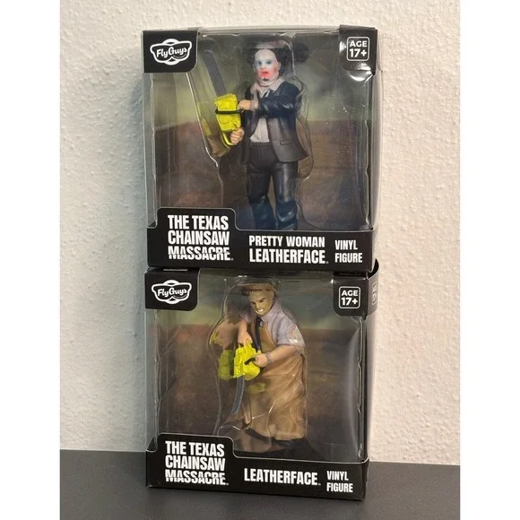 CultureFly Texas Chainsaw Massacre Vinyl Figure Set Leatherface Horror Bundle