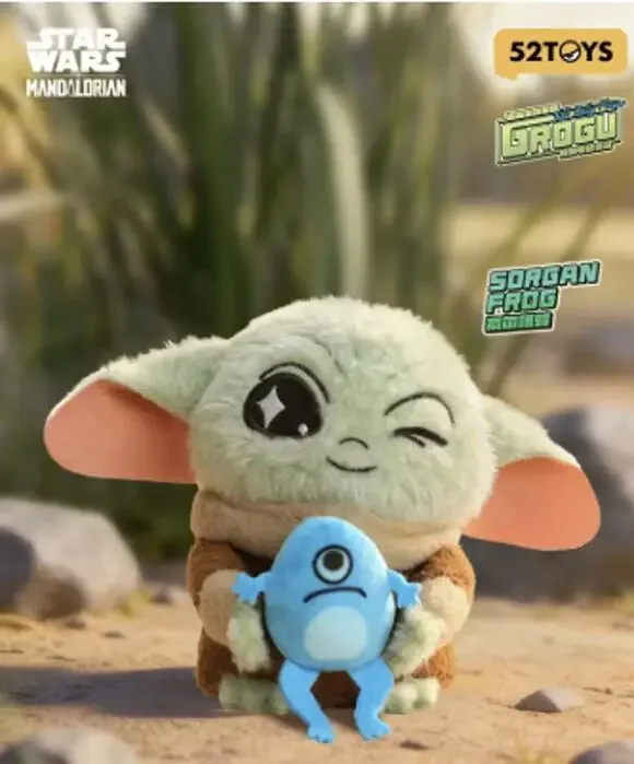 Disney x Star Wars x 52Toys Mandalorian & Grogu Plush Charm, Sorgan Frog New