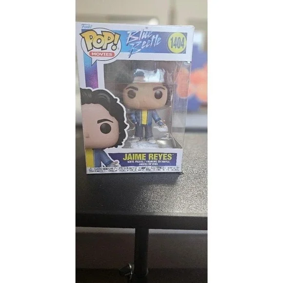 This is a new Funko Pop! Movies vinyl figure of Jaime Reyes from the Blue Bee