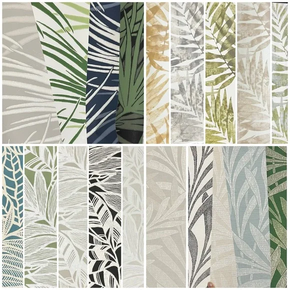 20 Large Tropical Leaf Pattern Crafts Wallpaper Sample Sheets Quality Bundle DIY