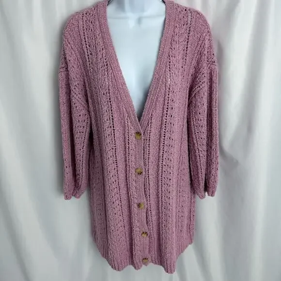 Lauren Conrad Knit Cardigan Size Large