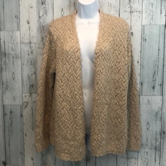 Coldwater Creek Wool Blend Open Front Cardigan 14