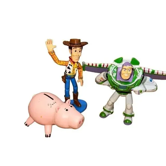 Toy story Sheriff Woody Movieline figure, buzz, and hamm Toys Collection Disney