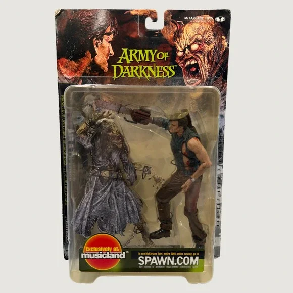 McFarlane Movie Maniacs 4 Army of Darkness Ash & Pit Witch 2-Pack Musicland Toys