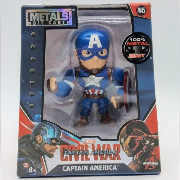 Captain America Metals Die Cast Figure Sealed 4in