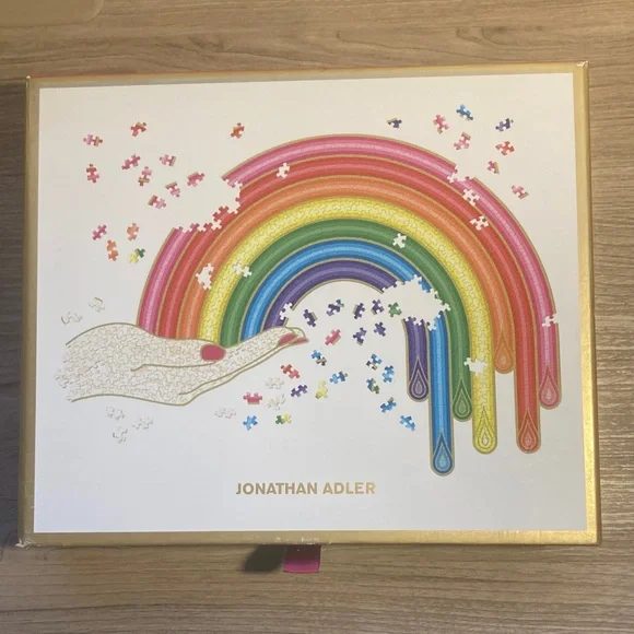 Jonathan Adler Vibrant Rainbow hand Puzzle 750 pieces