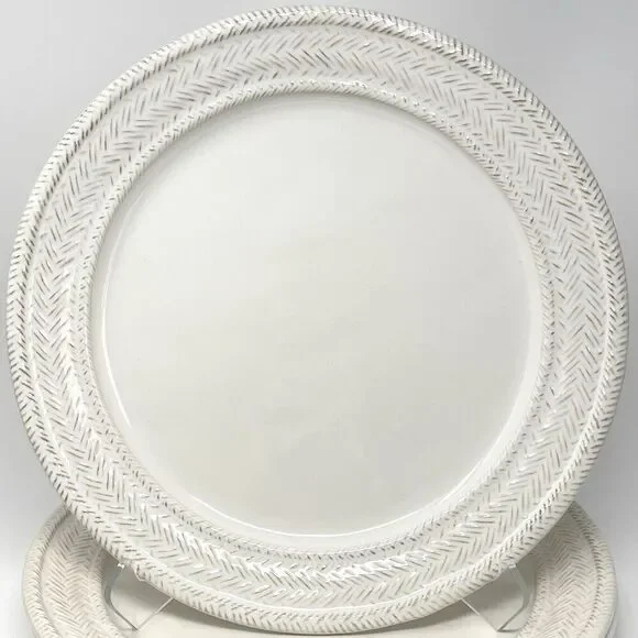 Juliska LE PANIER Whitewash Charger Chop Service Plate 13 3/4