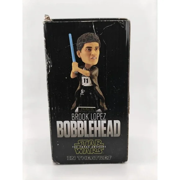 Brook Lopez Star Wars Brooklyn Nets Bobblehead Figurine Multi-Color NBA 2016 New