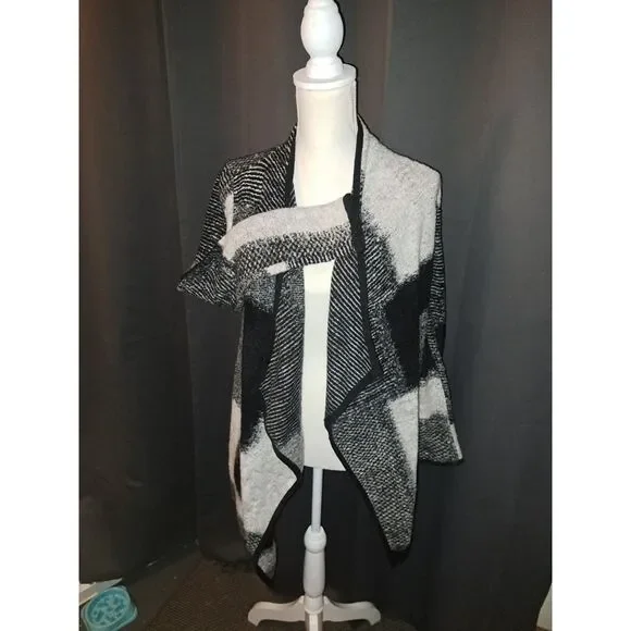 XS Lucky Brand Moto Knit Cardigan Sweater Jacket Asymmetrical NWT