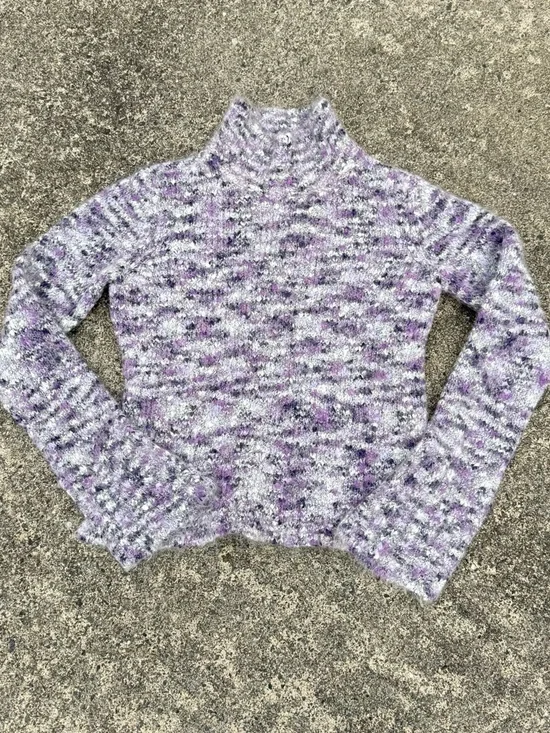 Vintage Old Navy Lavender Marled Turtleneck Sweater size S