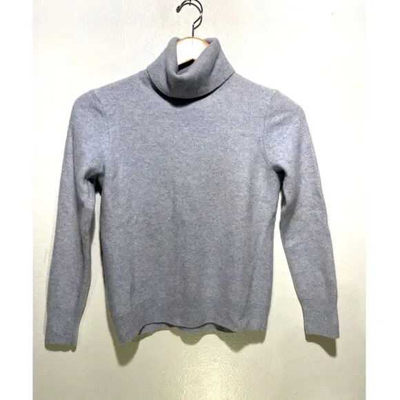 Galerie Lafayette 100% cashmere sweater classic winter protection blue women 03