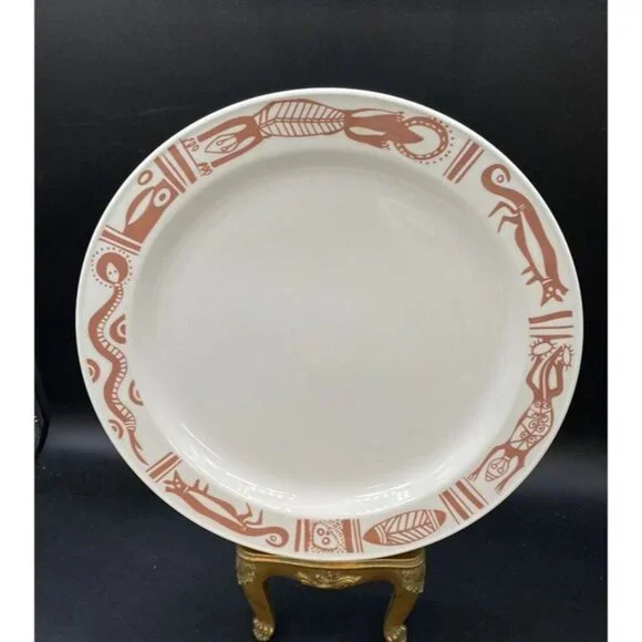 Mayer China Syracuse 12” Dinner Plate Charger Polynesian 1994 Tiki Snake