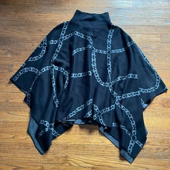 J. MCLAUGHLIN GARNET NEO BASHFORD CHAIN PONCHO NWT
