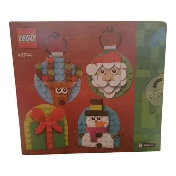 LEGO Holiday Ornaments Building Set 40744 Santa Reindeer Gift Snowman