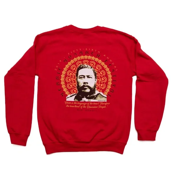 2019 56th annual Merrie Monarch Festival Crewneck Sweater Kalakaua