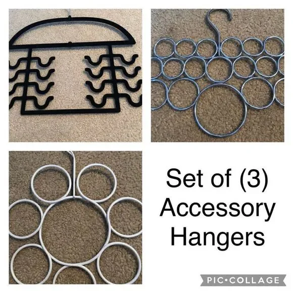 Set of (3) Scarf and Accessory Hangers