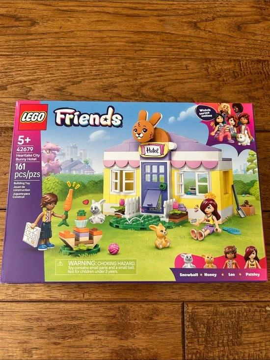 Lego Friends Heartlake City Bunny Hotel Play Set 161 Pieces New Sealed in Box