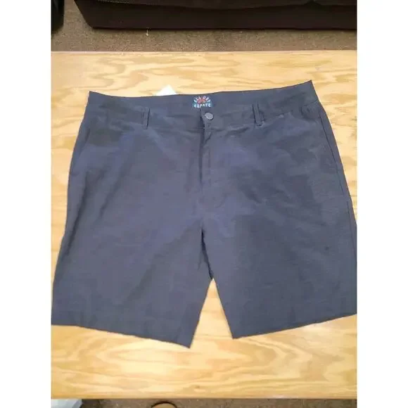 Faherty Shorts Mens 38 Gray Belt Loop All Day Flat Front Water Repellant MSC0012