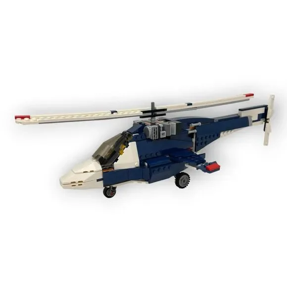 LEGO Creator Set Blue Power Jet Built As Helicopter 31039 3-in-1 Incomplete