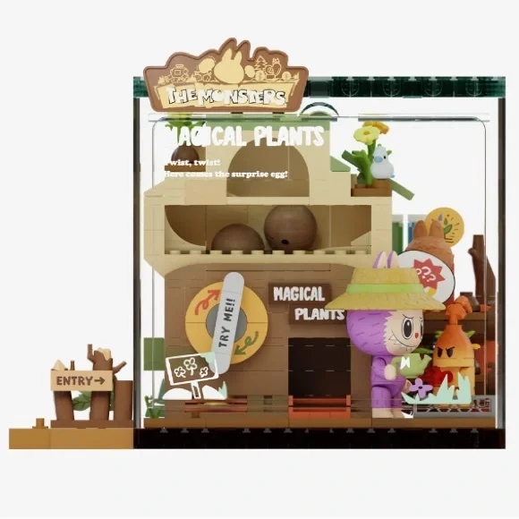 MAGICAL PLANTS - Pop Mart THE MONSTERS Labubu Forest Secret Base Pop Blocks Set