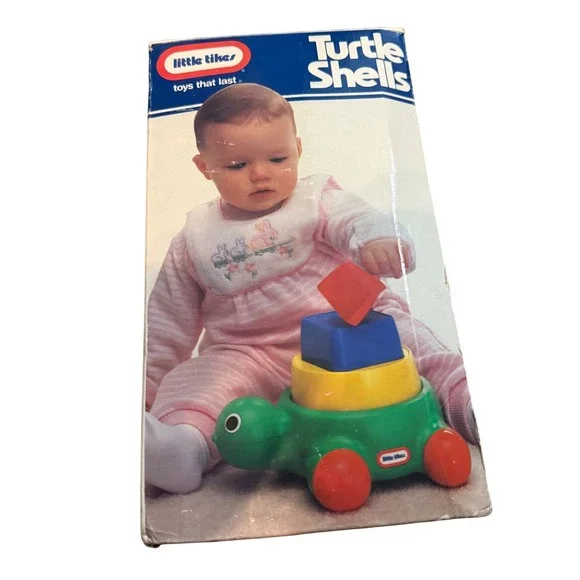 VinLittle Tikes Turtle Shells Stacking Shape Sorter Toy 6m+ Vintage‎