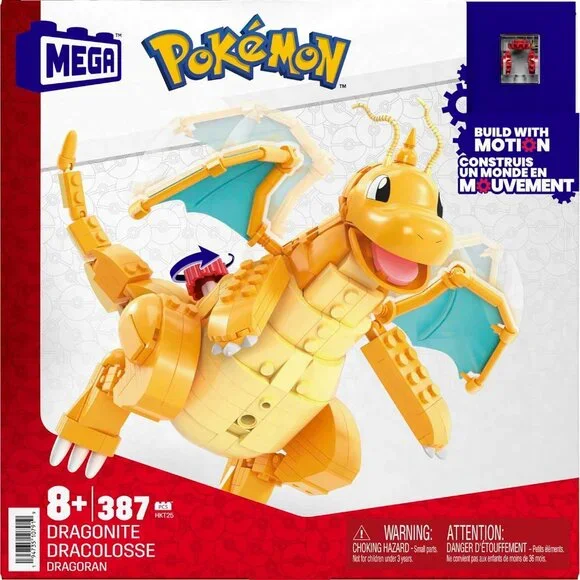 NEW Dragonite MEGA Pokémon Action Figure Building Toys Set LEGO COMPATIBLE 387 P