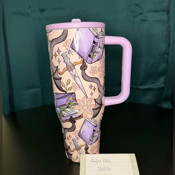 Unbranded Tumbler - Dragon & Books 40 Oz