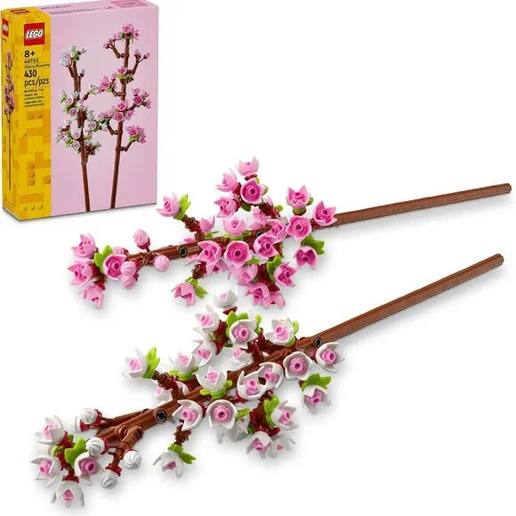 NEW LEGO Cherry Blossom Flower Decor Display Bouquet 40725 Stocking Stuffer Make