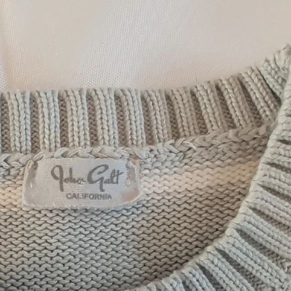 John Galt/Brandy Melville Striped Cotton Sweater Knit Crewneck