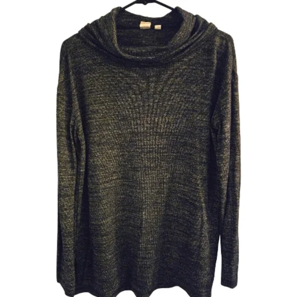 GAP COWL NECK WOMENS BLUE LONG SLEEVE SWEATER SZ M