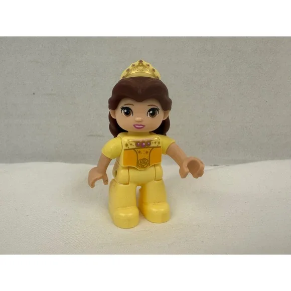 LEGO Duplo Disney Princess Belle Minifigure Yellow Ballgown Tiara Figure