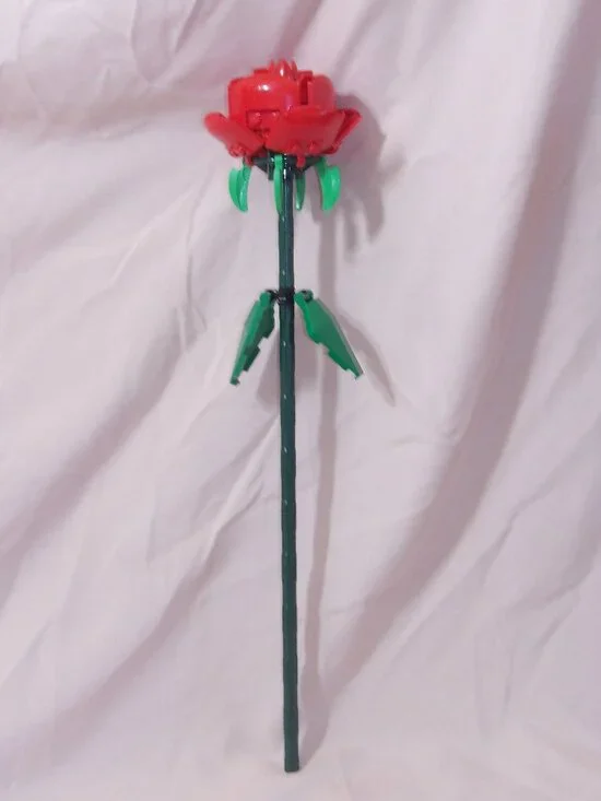 LEGO Botanical Flowers 1 pcs Rose Red Straight Individual Sale 40460 + Free Gift