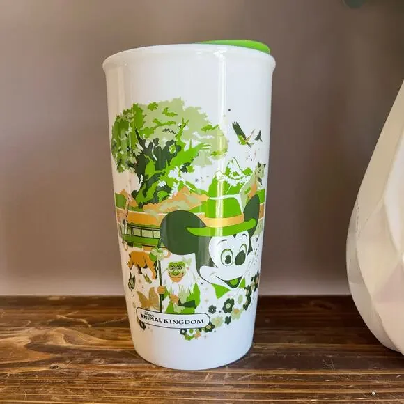 NWT Starbucks Disney Ceramic 12oz Animal Kingdom travel mug