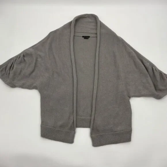 Theory | women’s cinched sleeves cashmere Gray cardigan Sweater